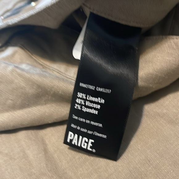 PAIGE Tan Flat Front‎ Shorts Casual Style - Picture 3 of 4